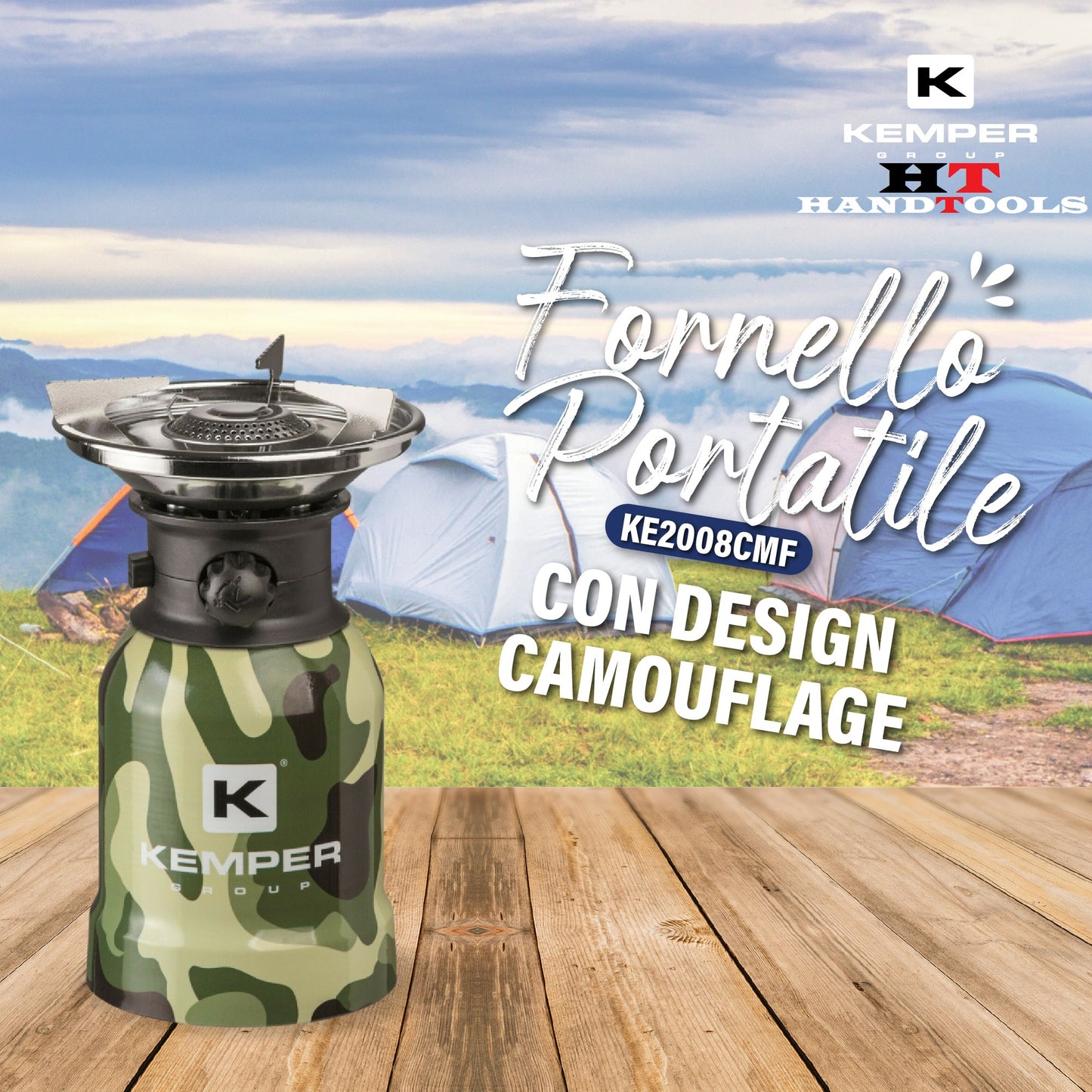 გაზქურა პორტატული KEMPERGROUP KE2008CMF