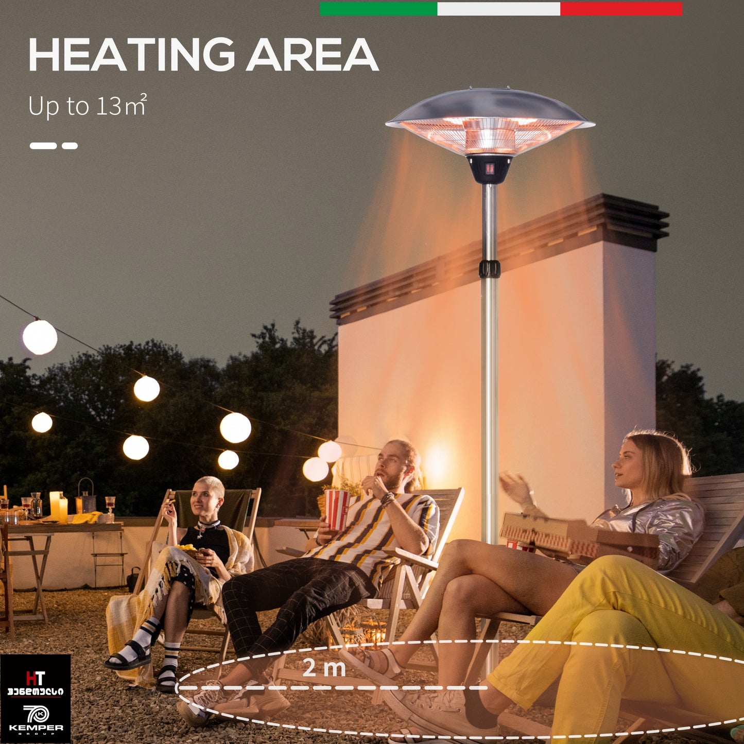 გამათბობელი ელექტრო KEMPERGROUP SOLEADO