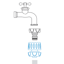 კონექტორი შლანგის 14*16მმ GF GARDEN GF80006600
