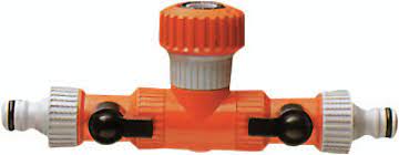 ონკანი კონექტორებით 2 გამშვებით და 3/4 შლანგის შემაერთებელით SIROFLEX 4492