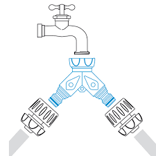 ონკანი ორმხრივი თითბერის ხრახნით 3/4 GF GARDEN GF80002070