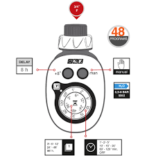 ტაიმერი მორწყვის ელექტრონული GF GARDEN GF48 GF80266015