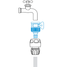 კონექტორი შლანგის ცალუღით GF GARDEN GF80043446