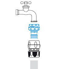 კონექტორი შლანგის გადამყვანით 1-3/4 GF GARDEN GF800043434