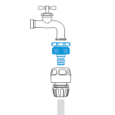 კონექტორი შლანგის გადამყვანით GF GARDEN GF80003436