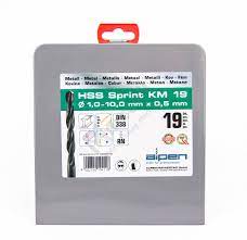 ბურღების ნაკრები ლითონზე ALPEN HSS KM19 SPRINT 19PCS