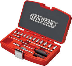 ყანჩის გასაღების ნაკრები 1/4 CETAFORM C00-18PH2