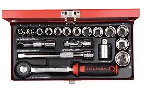 ყანჩის გასაღების ნაკრები CETAFORM 3/8 18pc C10-18MH4